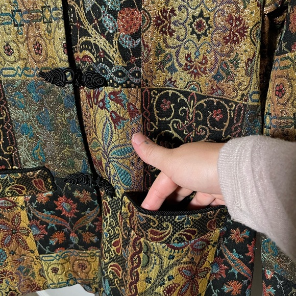 Industries B Gold Patterned Jacket - Picture 4 of 8